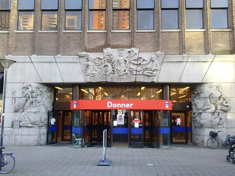 Donner bookshop entrance, Coolsingel, Rotterdam